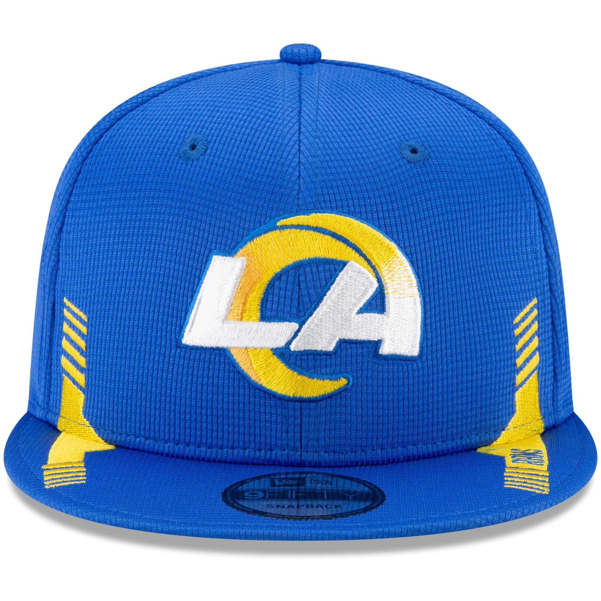 New Era Caps Los Angeles Rams New Era NFL 2021 Sideline Home 9FIFTY Snapback Hat - Blue