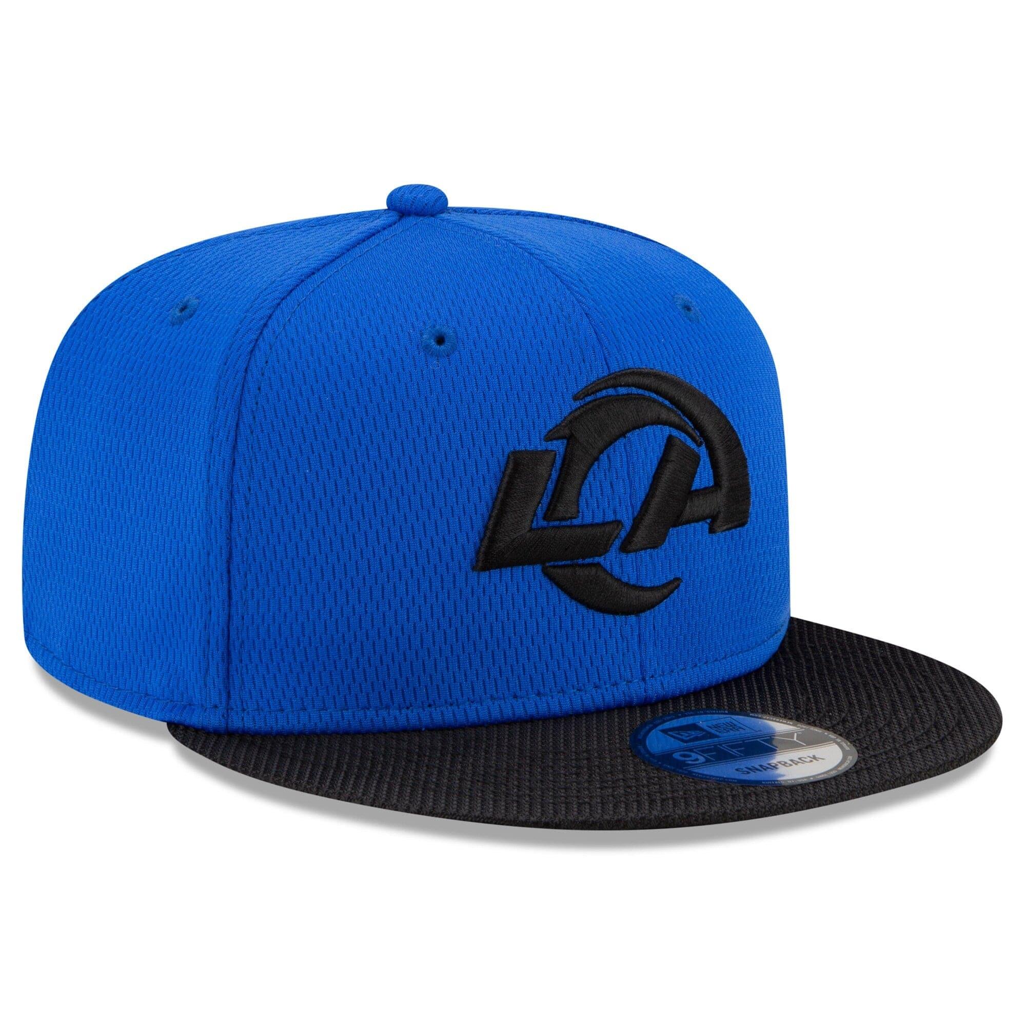 New Era Caps Los Angeles Rams New Era NFL 2021 Sideline Road 9FIFTY Snapback Hat - Black