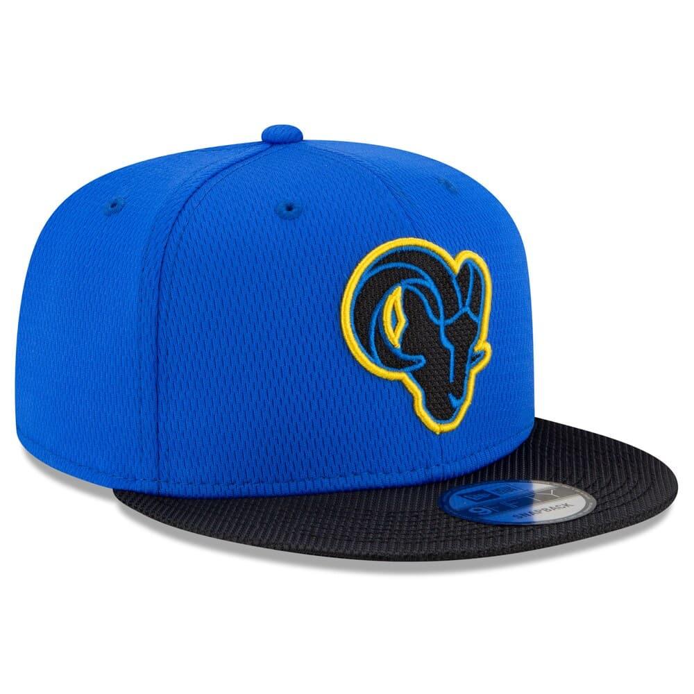 New Era Caps Los Angeles Rams New Era NFL 2021 Sideline Road ALT 9FIFTY Snapback Hat - Black