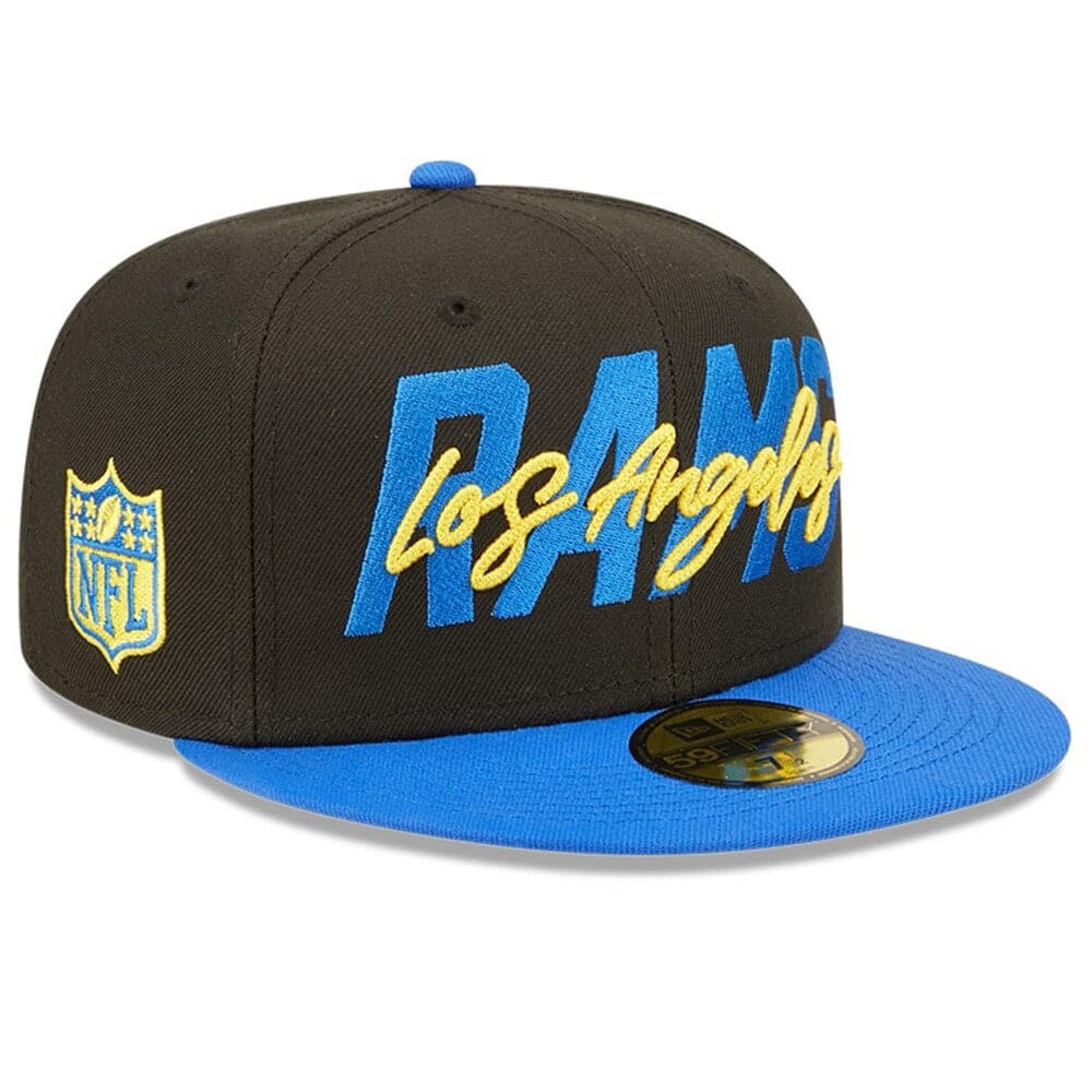 New Era Caps Los Angeles Rams New Era NFL 2022 Draft On-Stage 59FIFTY Fitted Hat - Black