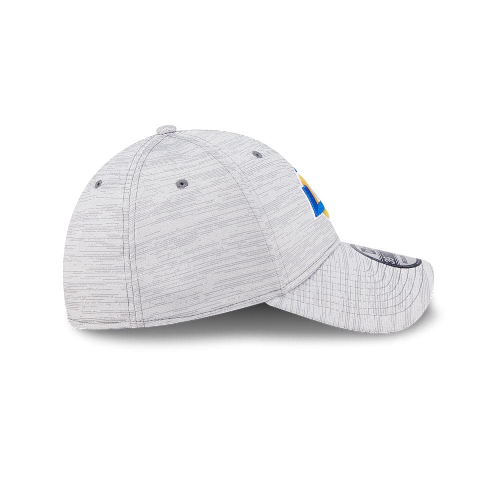New Era Caps Los Angeles Rams New Era NFL 22 Training Camp Coach 39THIRTY Stretch Fit Hat - Grey