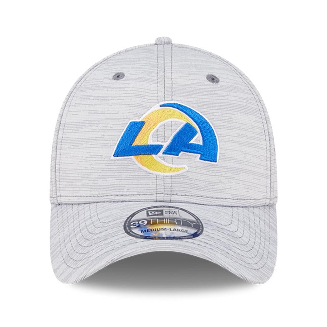 New Era Caps Los Angeles Rams New Era NFL 22 Training Camp Coach 39THIRTY Stretch Fit Hat - Grey