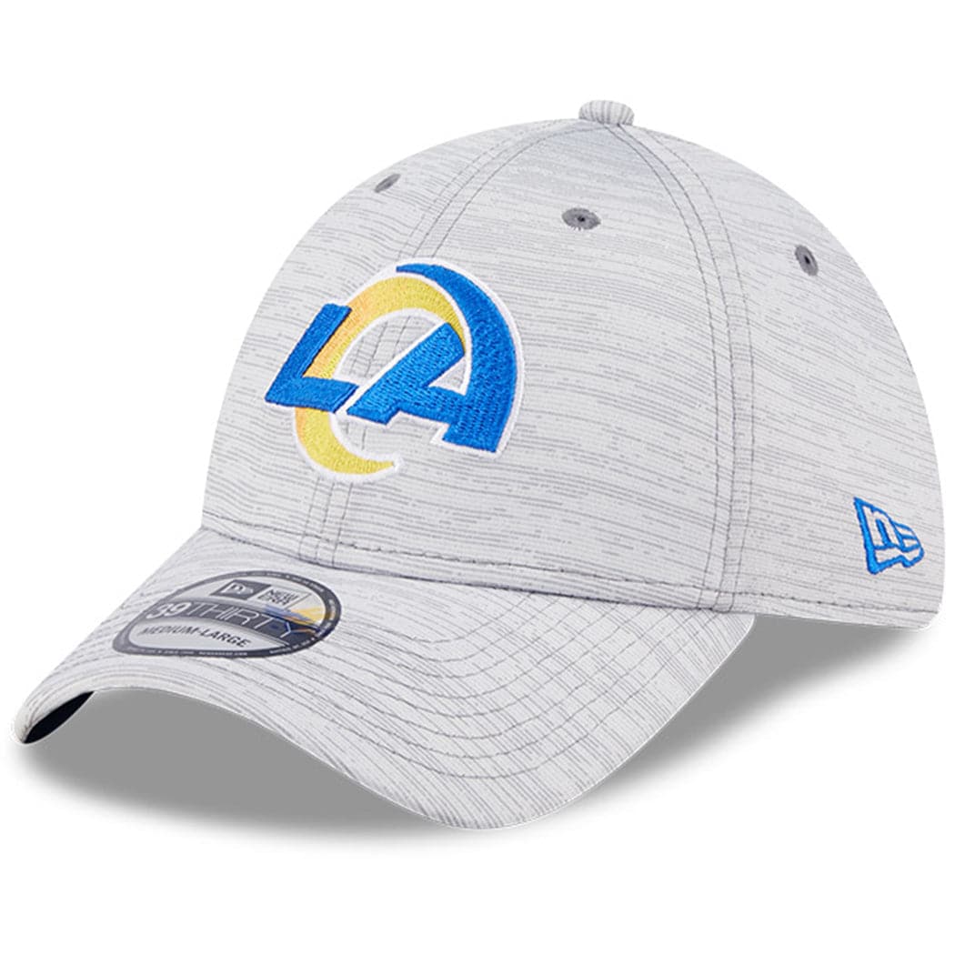 New Era Caps Los Angeles Rams New Era NFL 22 Training Camp Coach 39THIRTY Stretch Fit Hat - Grey