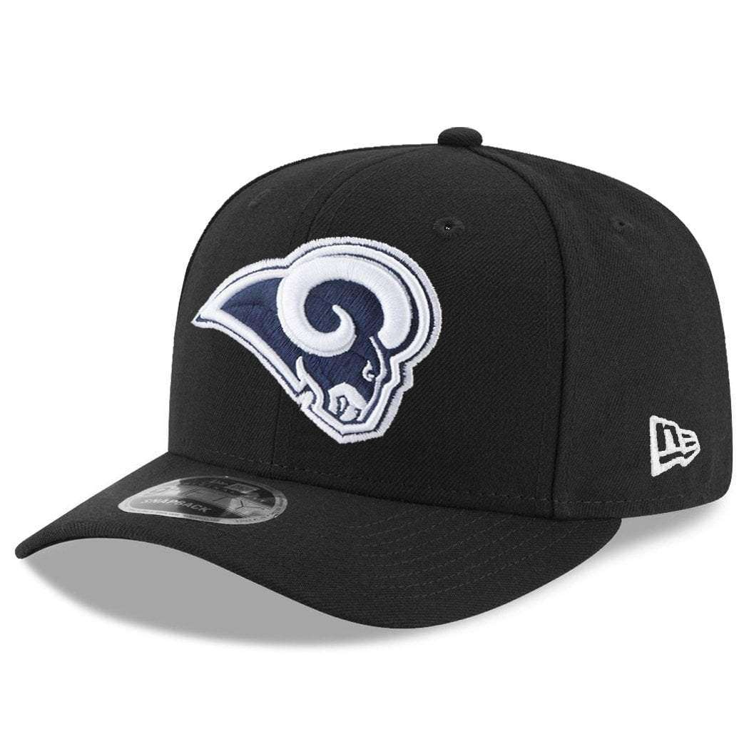 New Era Caps Los Angeles Rams New Era NFL 9FIFTY Pre-Curved OF Snapback Hat - Black