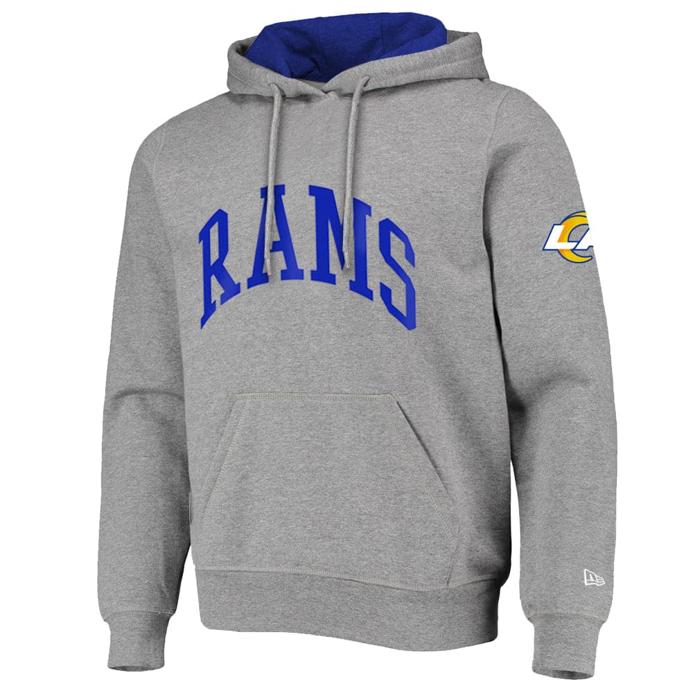 New Era Jumpers Los Angeles Rams New Era NFL Block Arch Hoodie Jumper - Heather Grey