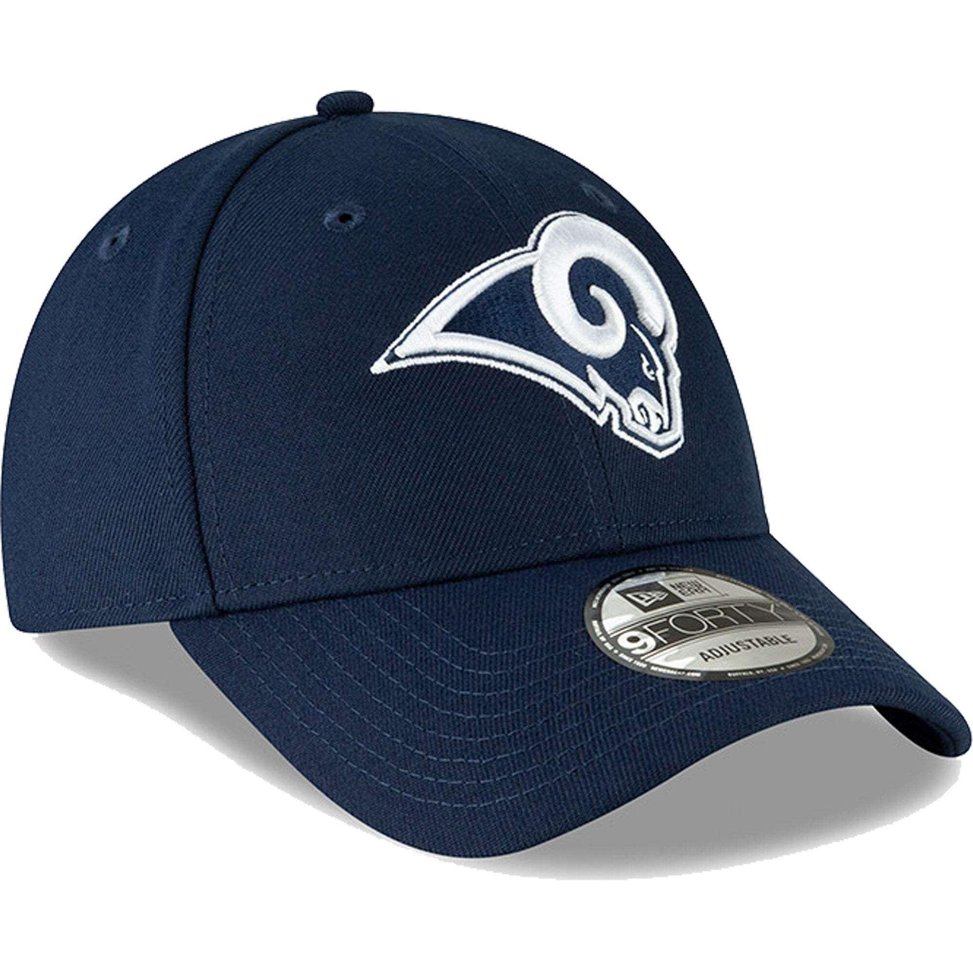 New Era Caps Los Angeles Rams New Era NFL Omaha 9FORTY Curved Snapback Hat - Navy
