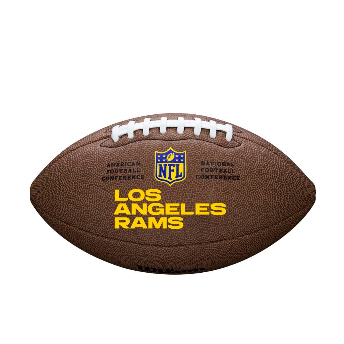 Wilson Sporting Goods Balls Los Angeles Rams Wilson NFL Team Full Size Football - Brown