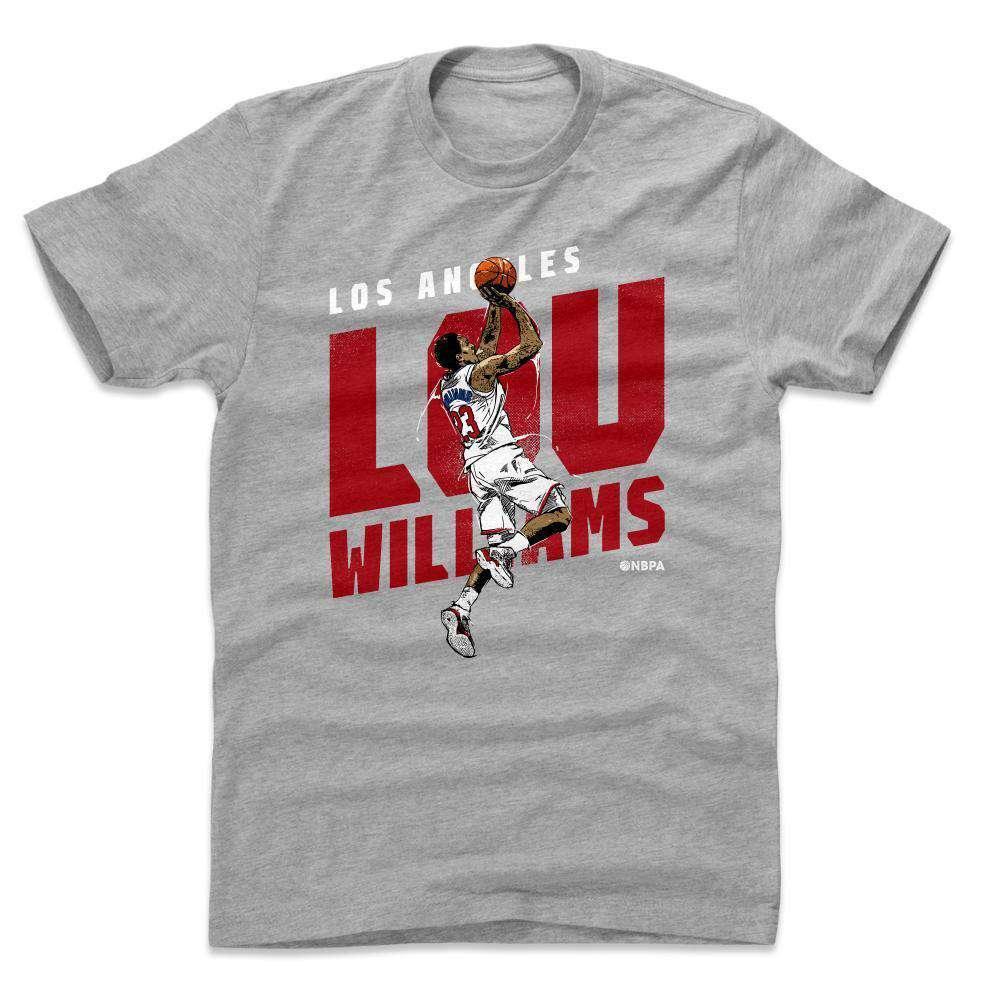 500 Level T-Shirts Lou Williams Los Angeles Clippers 500 Level NBA Jump T-Shirt - Grey