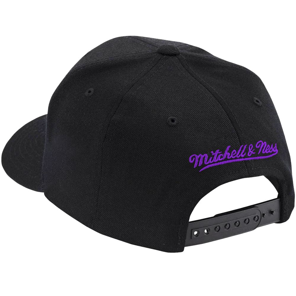Mitchell And Ness Caps LSU Tigers Mitchell & Ness NCAA Initials Classic Red Snapback Hat - Black
