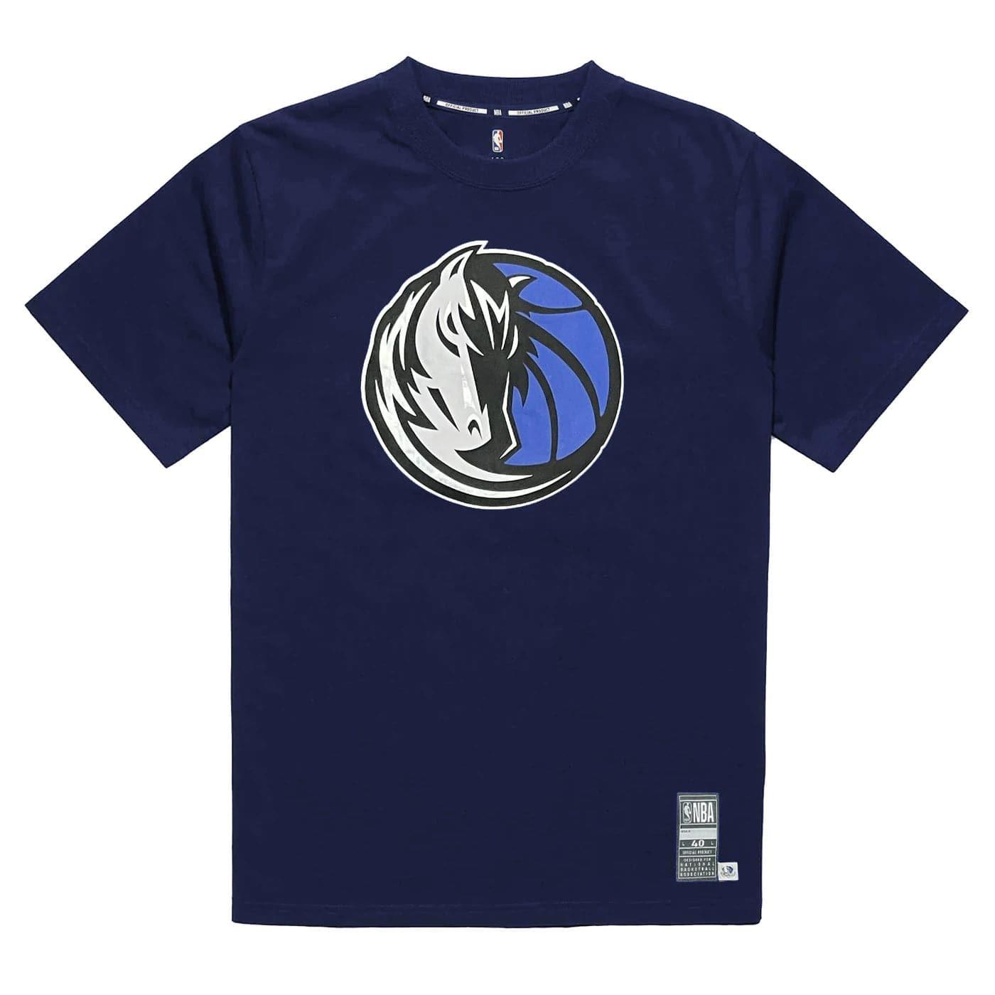 NBA Essentials T-Shirts Luka Doncic Dallas Mavericks NBA Essentials Top of The Key T-Shirt - Navy