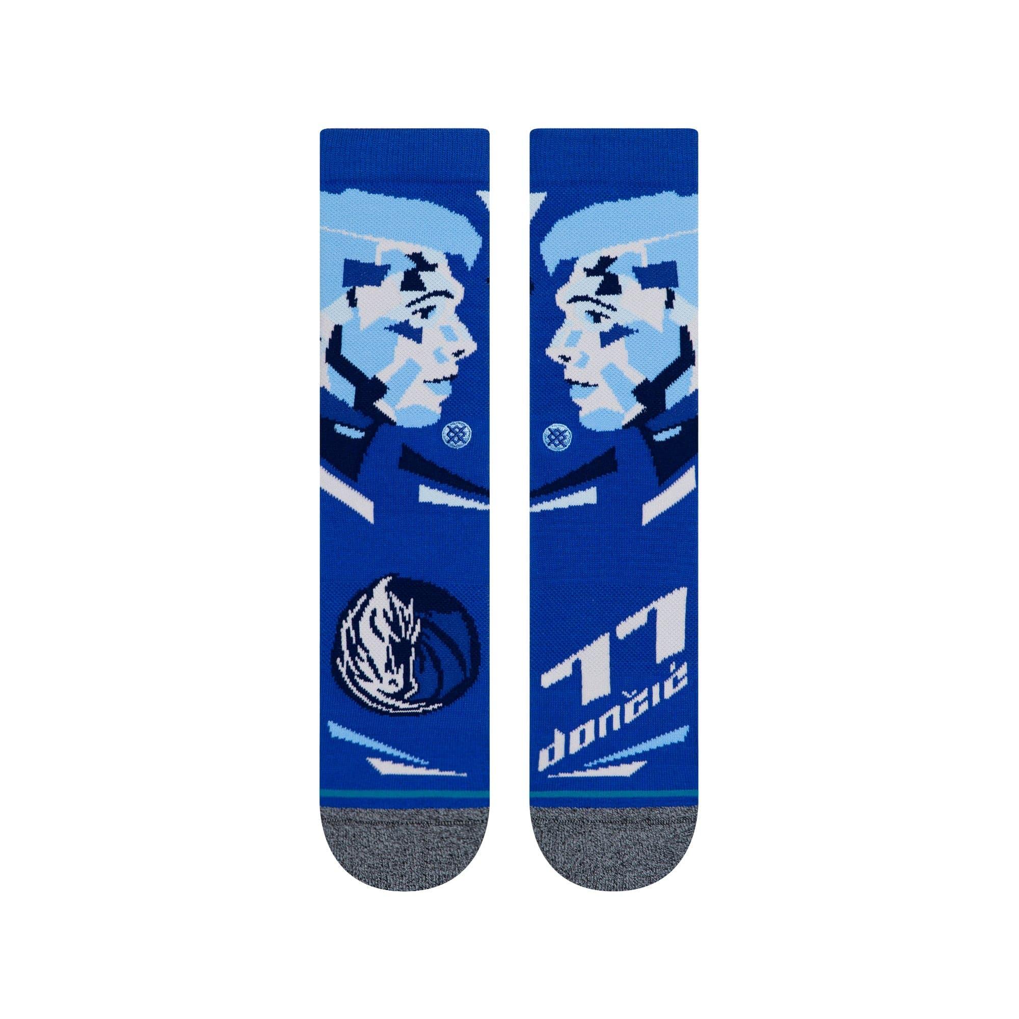 Stance Socks Luka Doncic Dallas Mavericks Stance NBA Profiler Player Crew Socks
