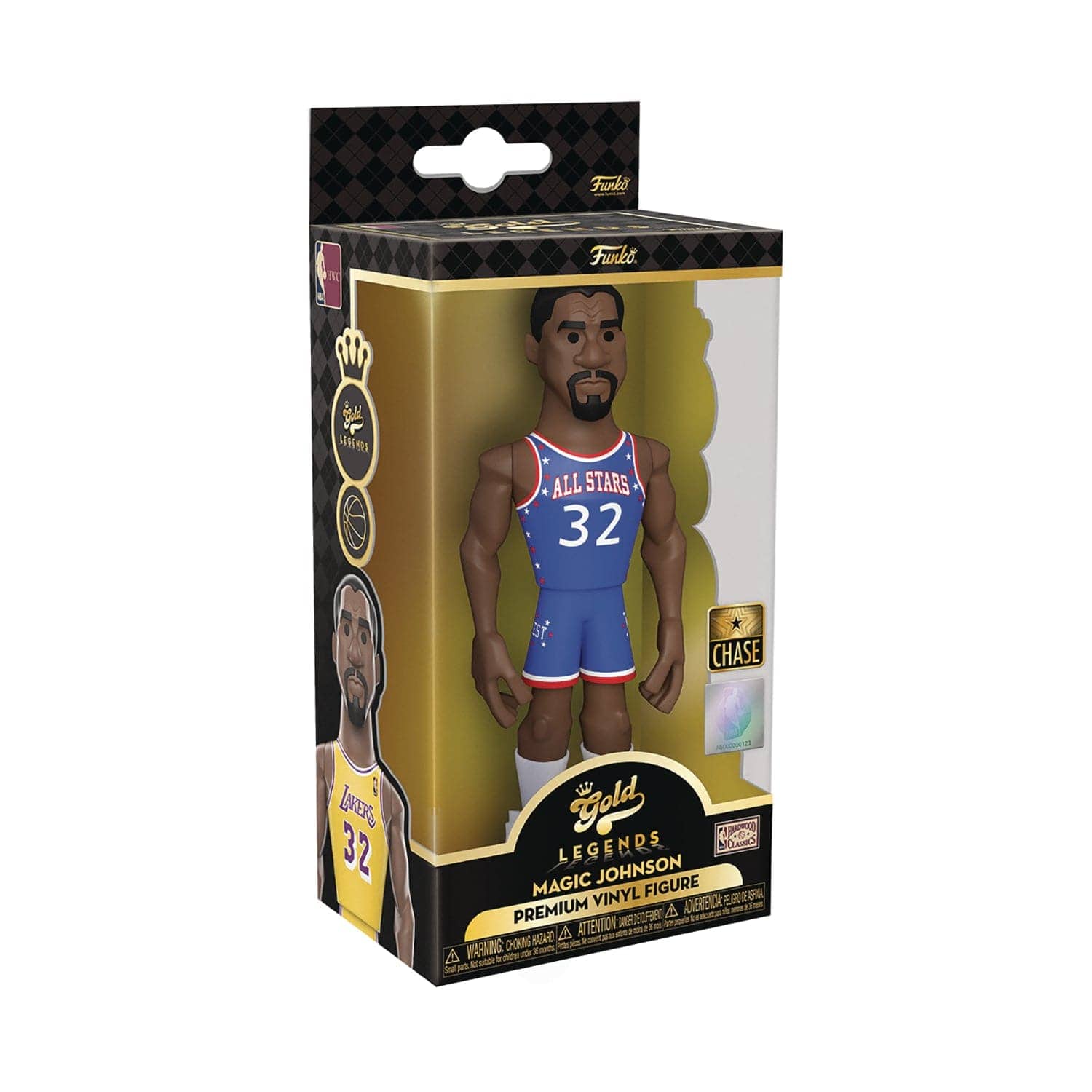 Funko Figures Magic Johnson Los Angeles Lakers Funko NBA 5" Vinyl Gold Figure - Gold