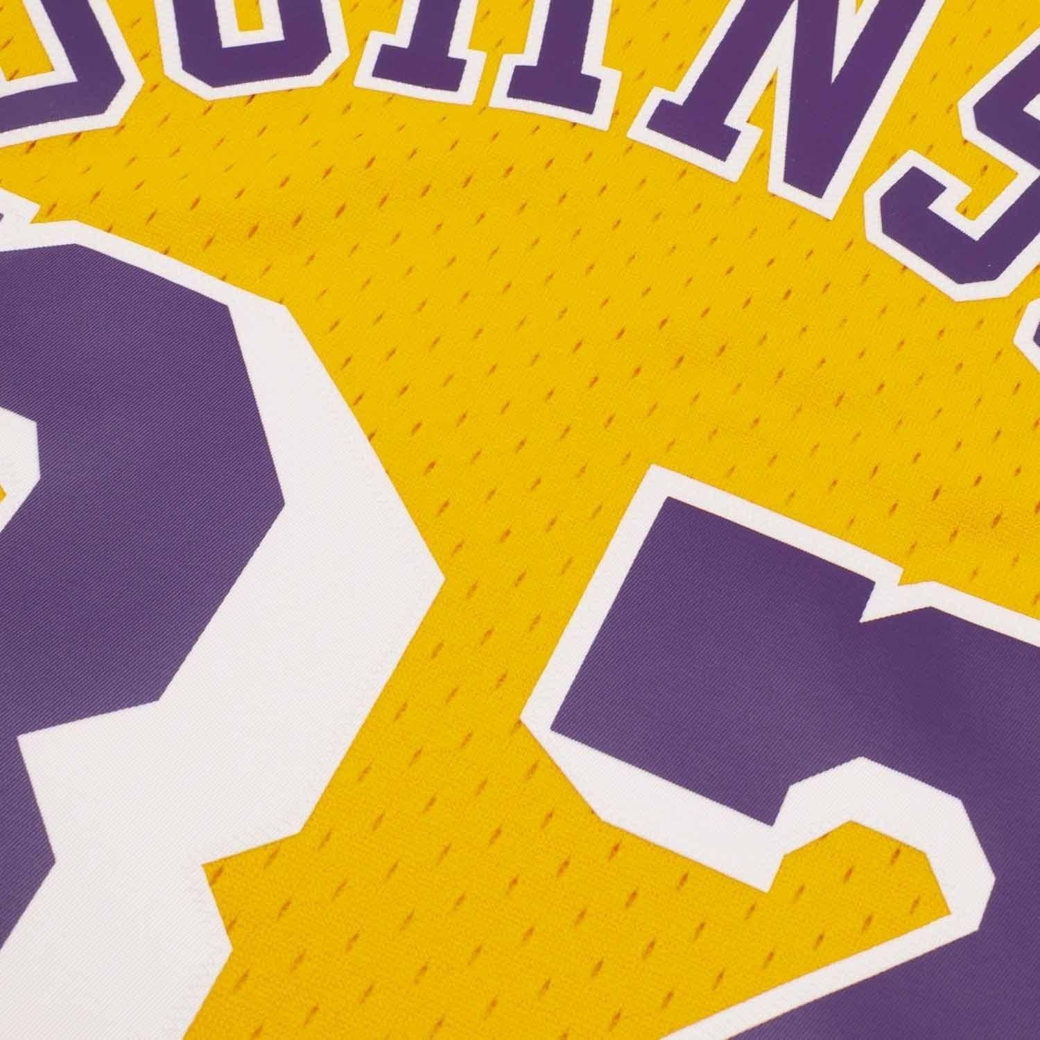 Mitchell And Ness Jerseys Magic Johnson Los Angeles Lakers Mitchell & Ness NBA 84-85 Swingman Jersey - Gold