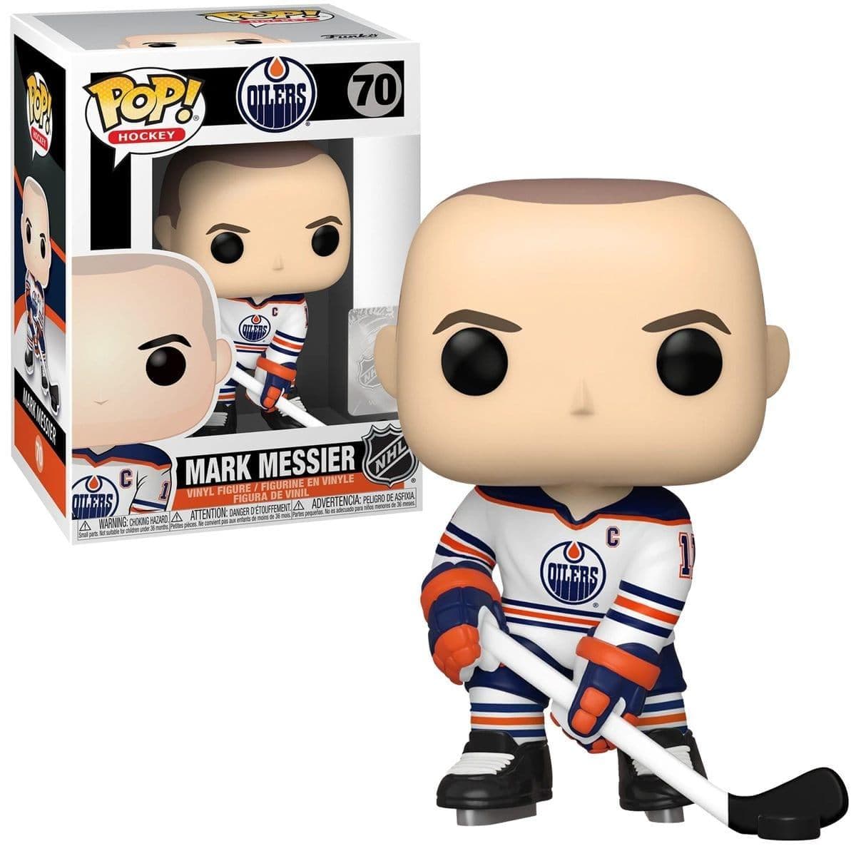 Funko Figures Mark Messier Edmonton Oilers Funko NHL Pop 3.75" 70 Figure - White