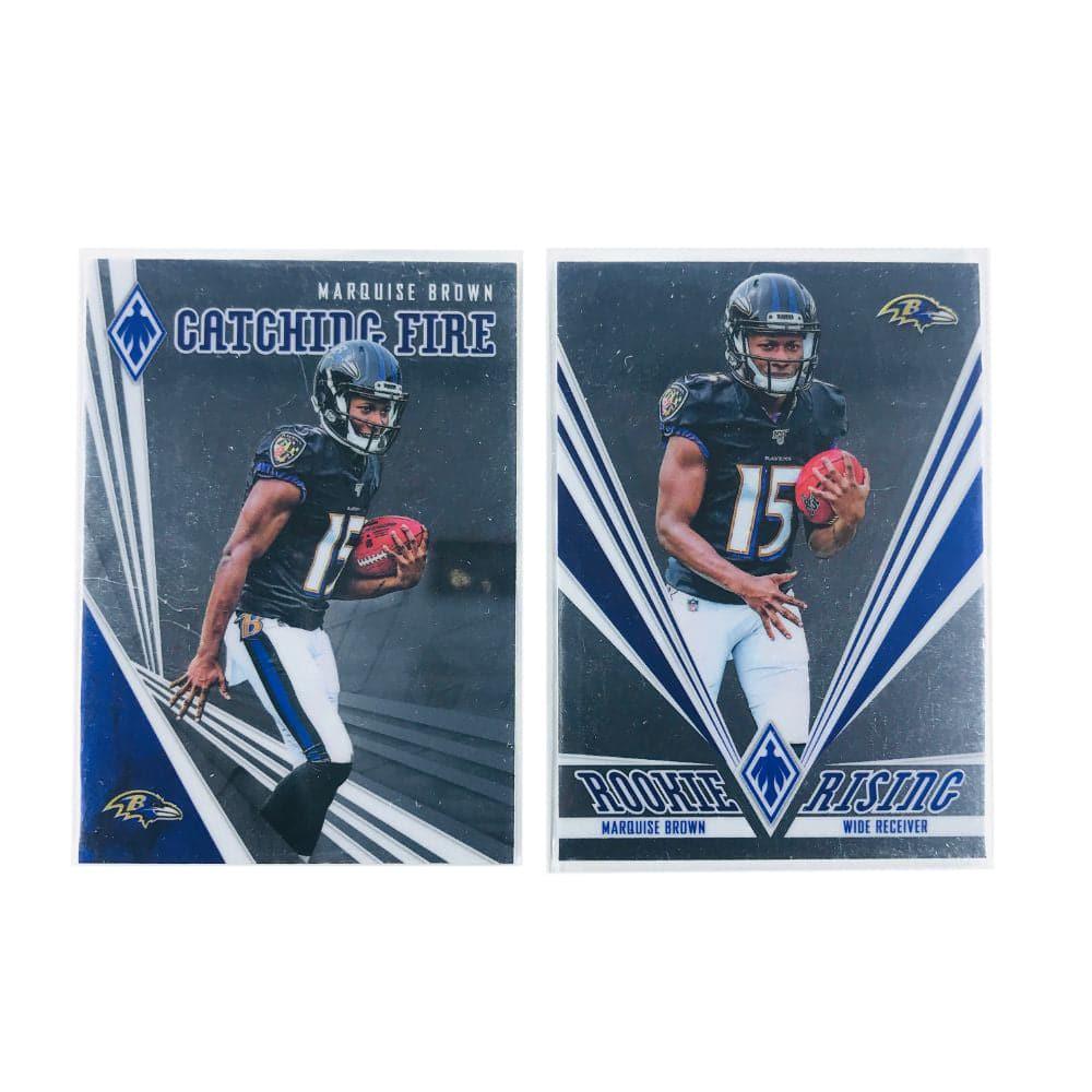 Panini Cards Marquise Brown Baltimore Ravens 2019 Panini Phoenix NFL 2 Card Rookie Insert Set
