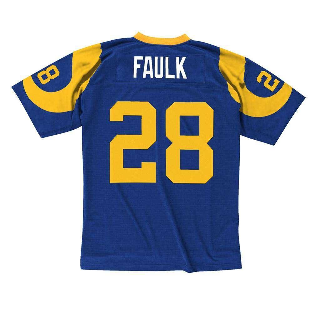 Mitchell And Ness Jerseys Marshall Faulk Los Angeles Rams Mitchell & Ness NFL Legacy Jersey - Blue