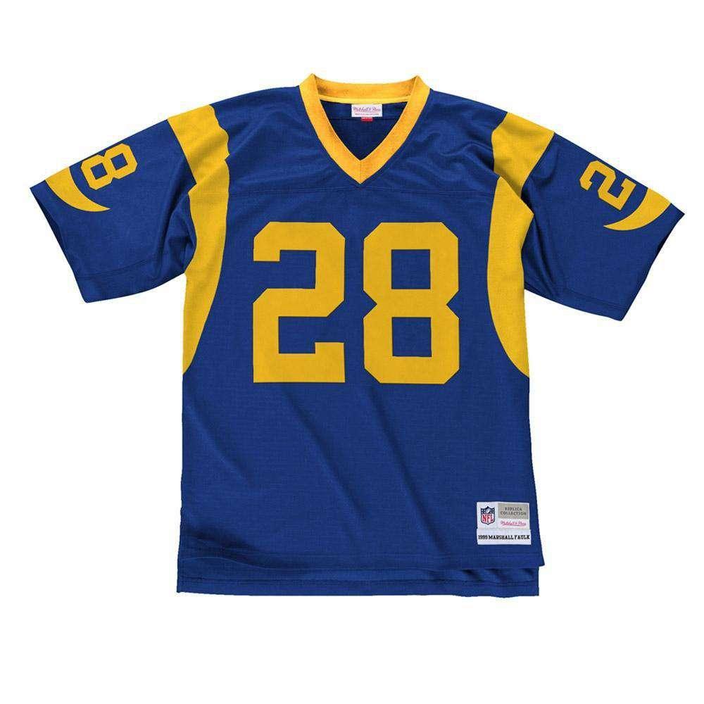 Mitchell And Ness Jerseys Marshall Faulk Los Angeles Rams Mitchell & Ness NFL Legacy Jersey - Blue