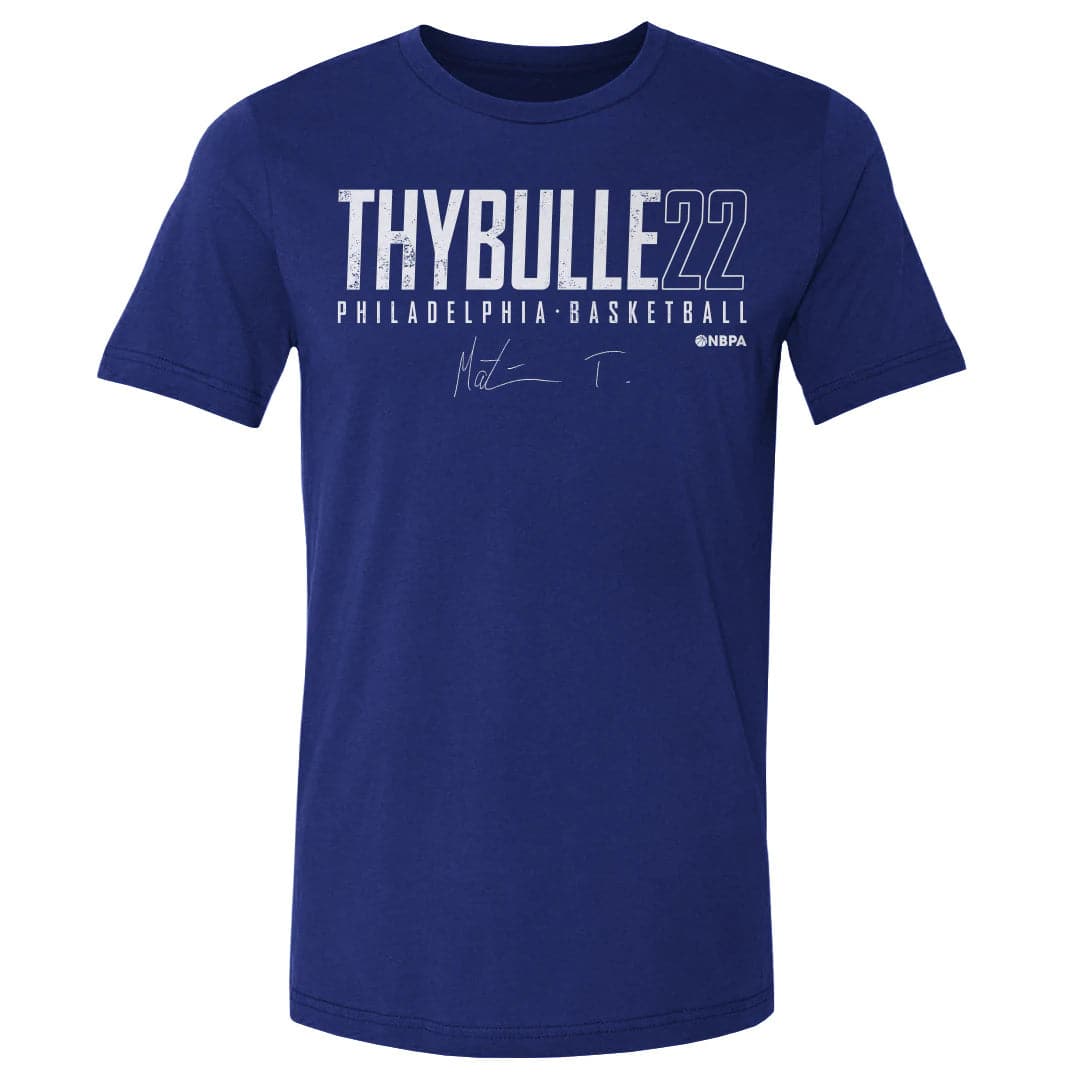 500 Level T-Shirts Matisse Thybulle Philadelphia 76ers 500 Level NBA Elite T-Shirt - Blue