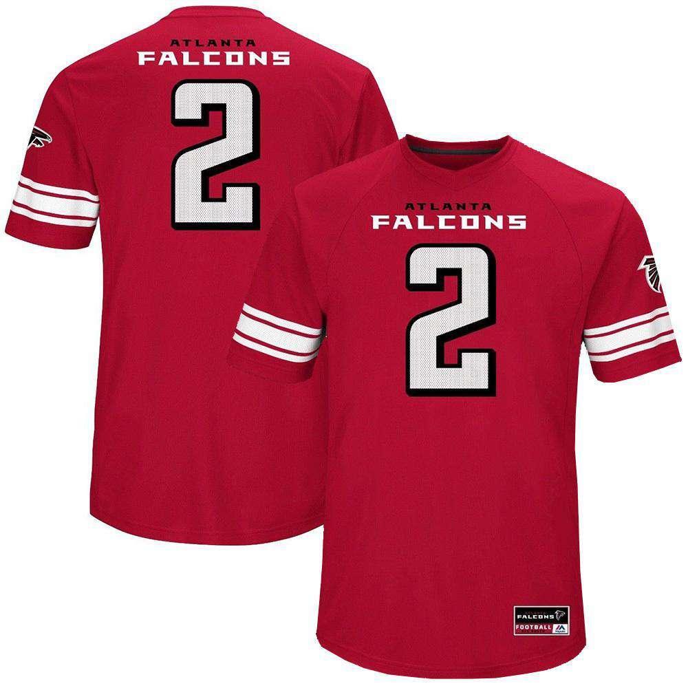 Majestic Athletic Jerseys Matt Ryan Atlanta Falcons Majestic NFL Hashmark Replica Jersey - Red