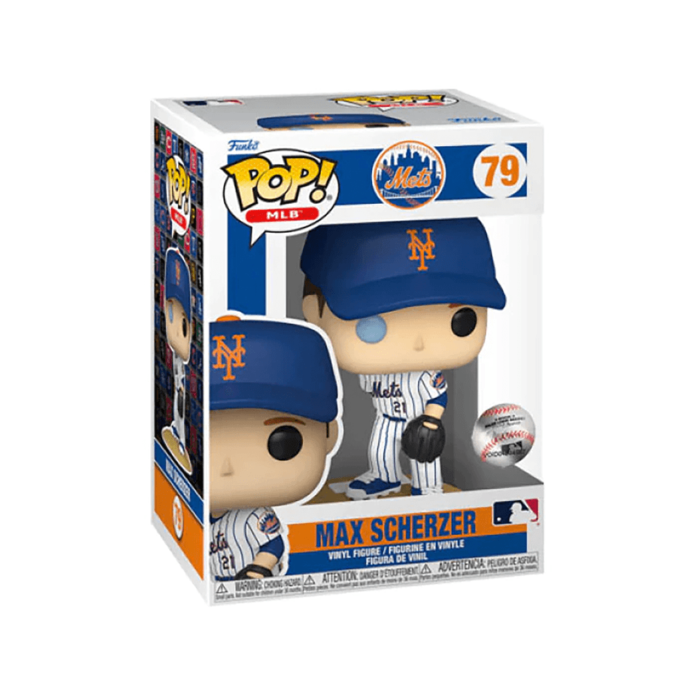 Funko Figures Max Scherzer New York Mets Funko MLB Pop Vinyl 3.75" Figure - White