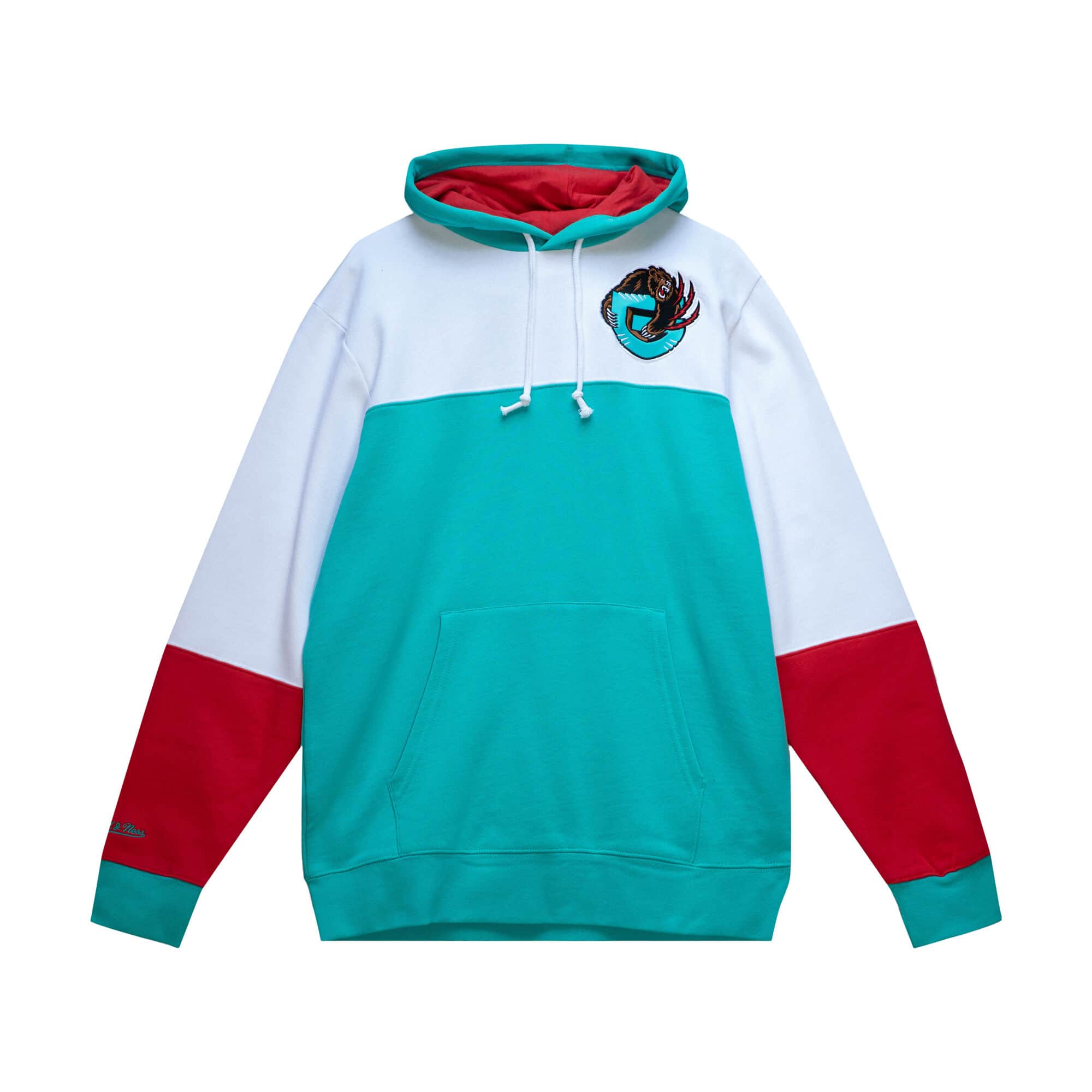 Mitchell And Ness Jumpers Memphis Grizzlies Mitchell & Ness NBA Fusion Fleece 2.0 Hoodie Jumper - Teal