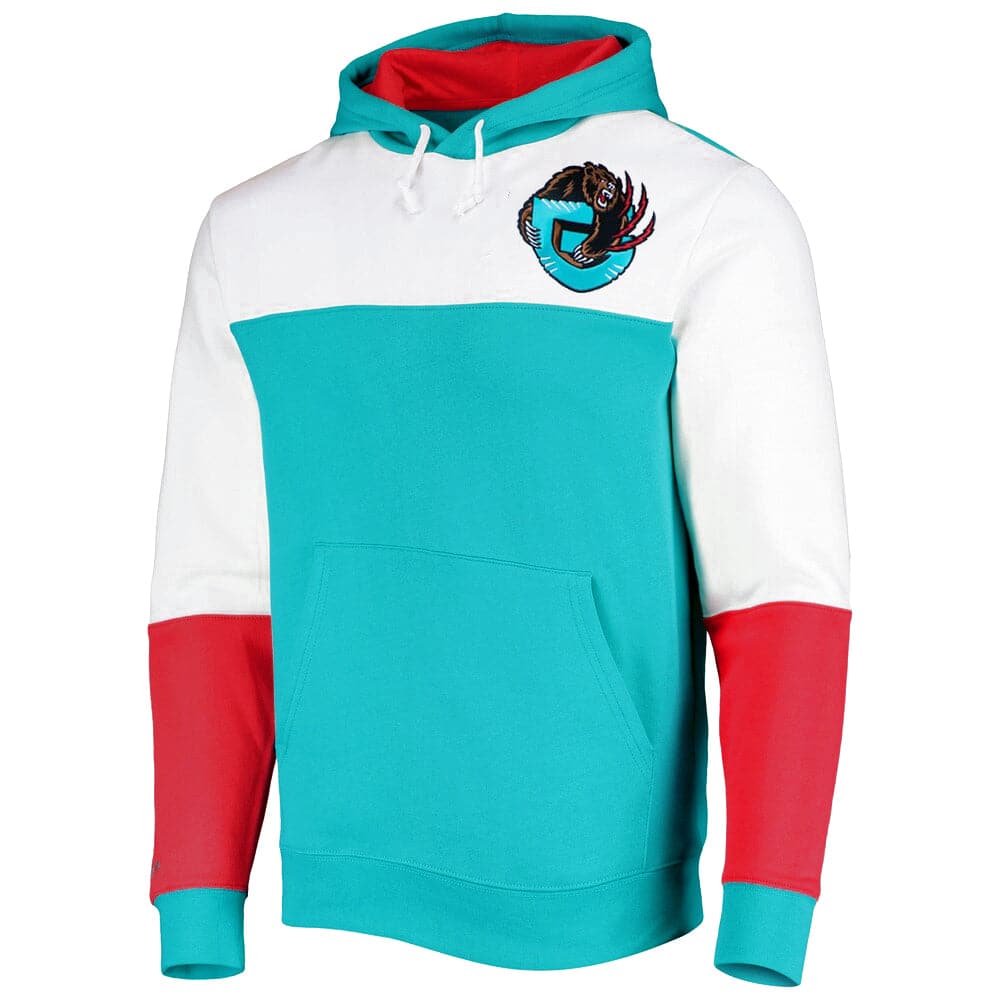 Mitchell And Ness Jumpers Memphis Grizzlies Mitchell & Ness NBA Fusion Fleece 2.0 Hoodie Jumper - Teal