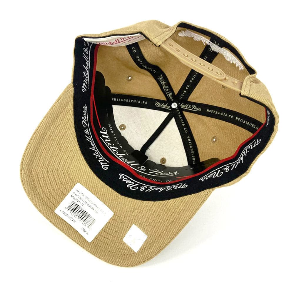 Mitchell And Ness Caps Memphis Grizzlies Mitchell & Ness NBA HWC Classic Red Snapback Hat - Camel