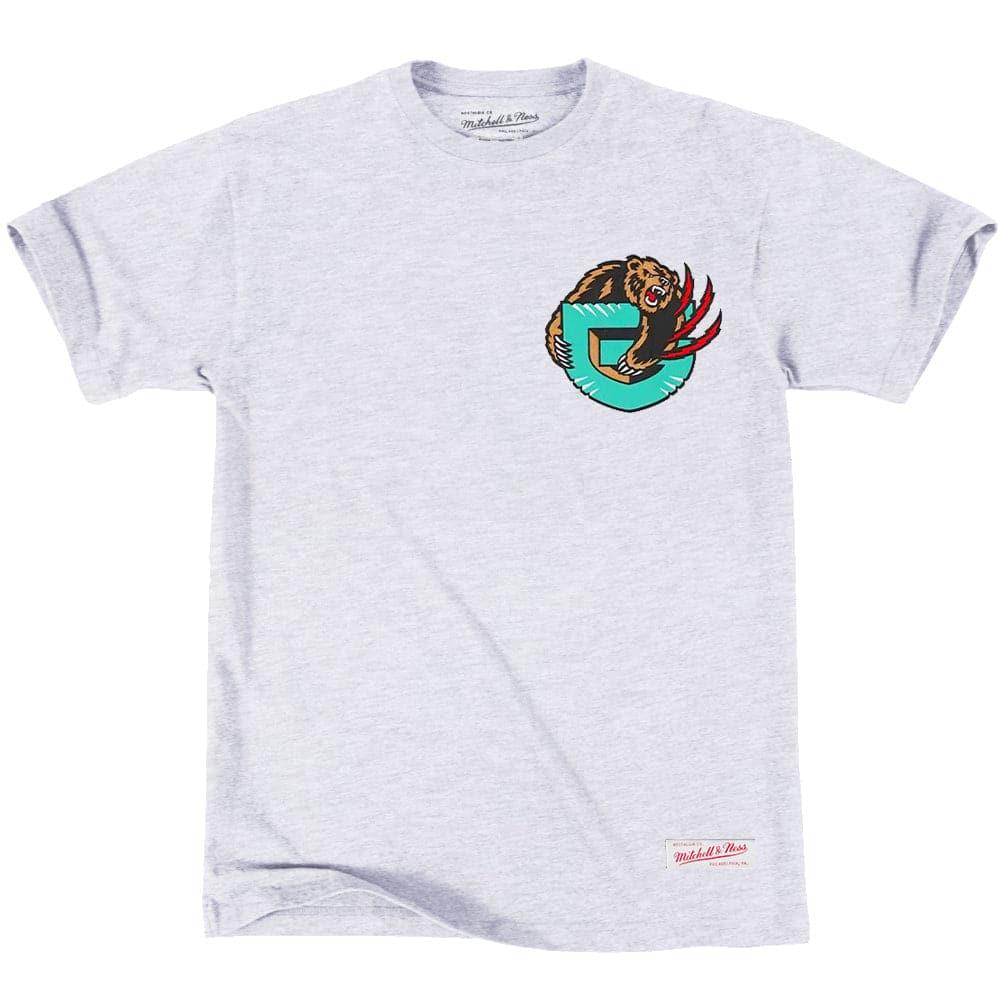 Mitchell And Ness T-Shirts Memphis Grizzlies Mitchell & Ness NBA HWC Retro Repeat T-Shirt - White Marle