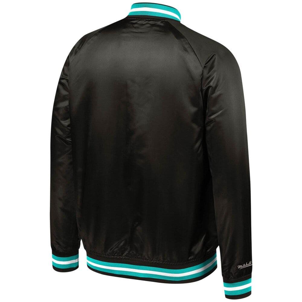 Mitchell And Ness Jackets Memphis Grizzlies Mitchell & Ness NBA Lightweight HWC Satin Jacket - Black