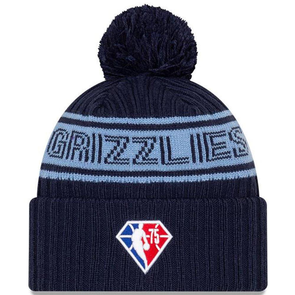 New Era Beanies Memphis Grizzlies New Era NBA 2021 Draft Pom Knit Beanie - Navy