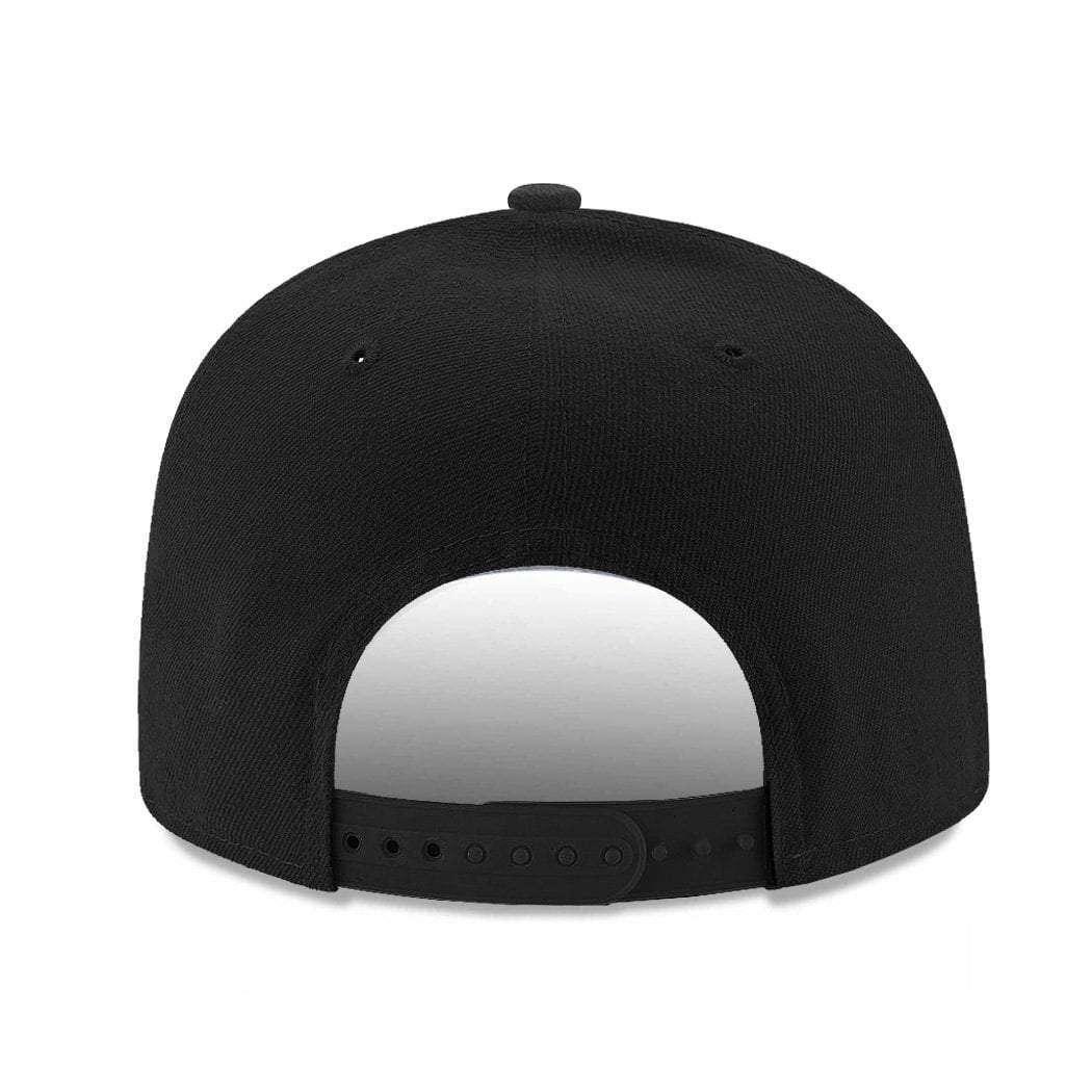 New Era Caps Memphis Grizzlies New Era NBA Outline Stretch-Snap 9FIFTY Curved Snapback Hat - Black