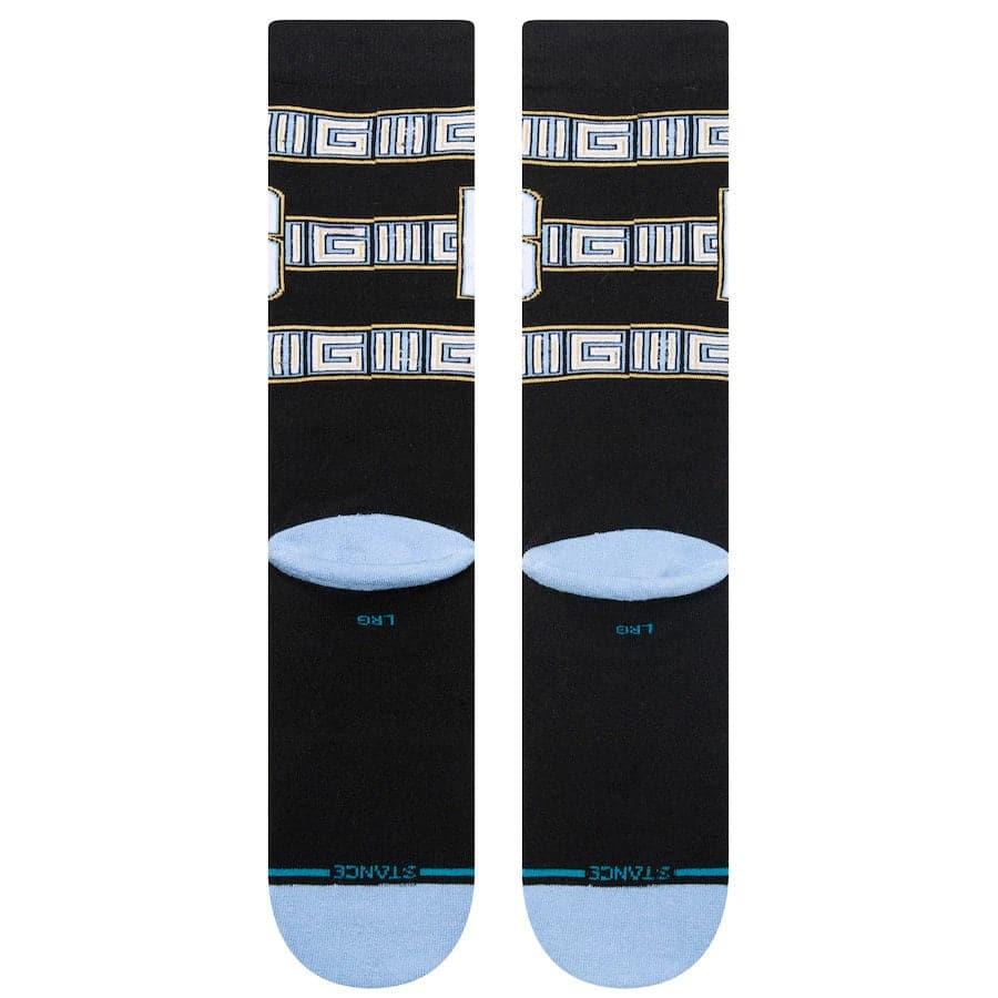 Stance Socks Large (9-12 US) Memphis Grizzlies Stance NBA 22-23 City Edition Crew Socks - Black