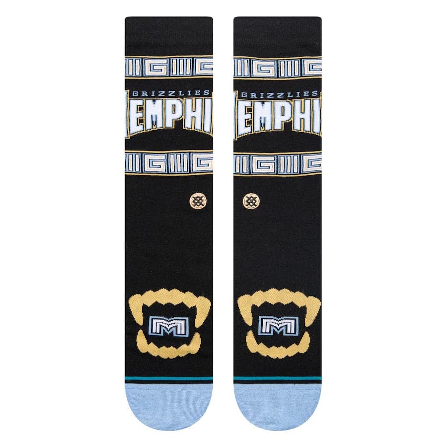 Stance Socks Large (9-12 US) Memphis Grizzlies Stance NBA 22-23 City Edition Crew Socks - Black