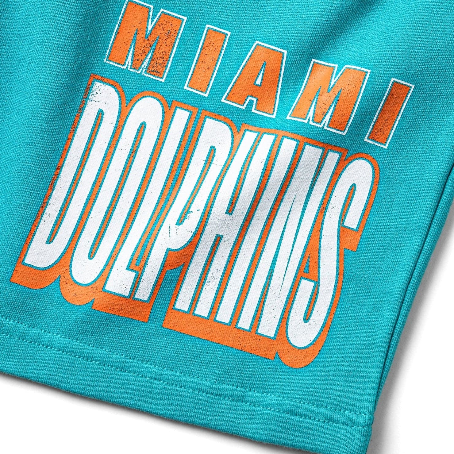 Majestic Athletic Shorts Miami Dolphins Majestic NFL Graphic Fleece Shorts - Faded Teal