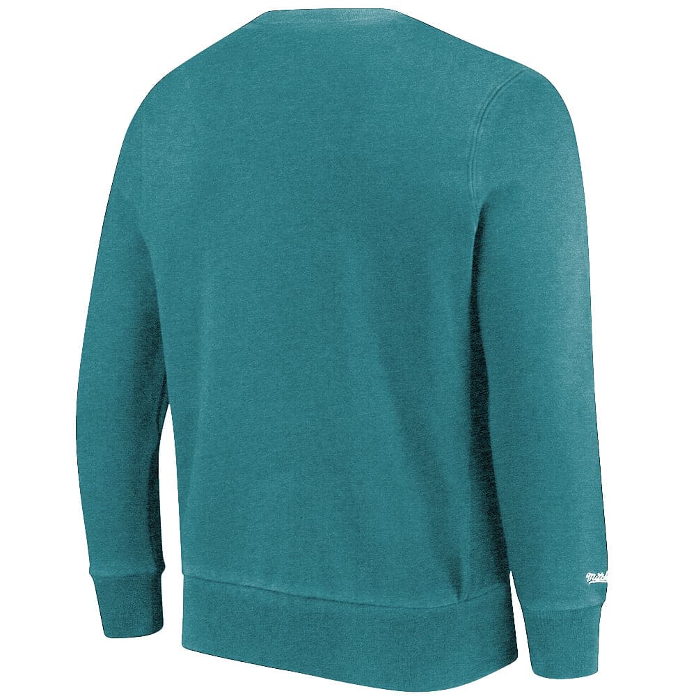 Mitchell And Ness Jumpers Miami Dolphins Mitchell & Ness NFL Keyline Vintage Crew Jumper - Faded Teal