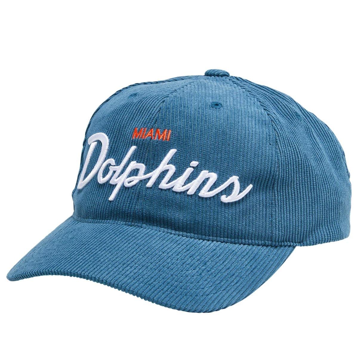 Mitchell And Ness Caps Miami Dolphins Mitchell & Ness NFL Montage Pre-Curved Deadstock Snapback Hat - Teal