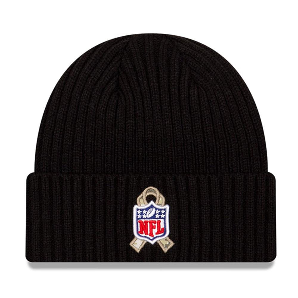 New Era Beanies Miami Dolphins New Era NFL 2020 Salute To Service Cuffed Knit Beanie - Black