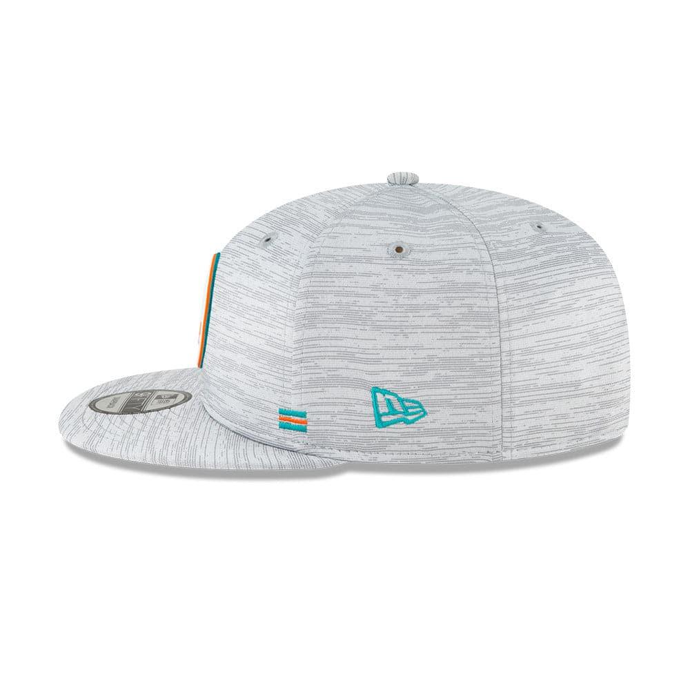 New Era Caps Miami Dolphins New Era NFL 2020 Sideline 9FIFTY Snapback Hat - Grey