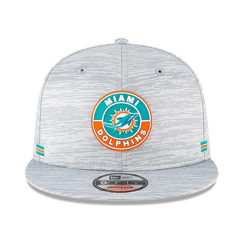New Era Caps Miami Dolphins New Era NFL 2020 Sideline 9FIFTY Snapback Hat - Grey