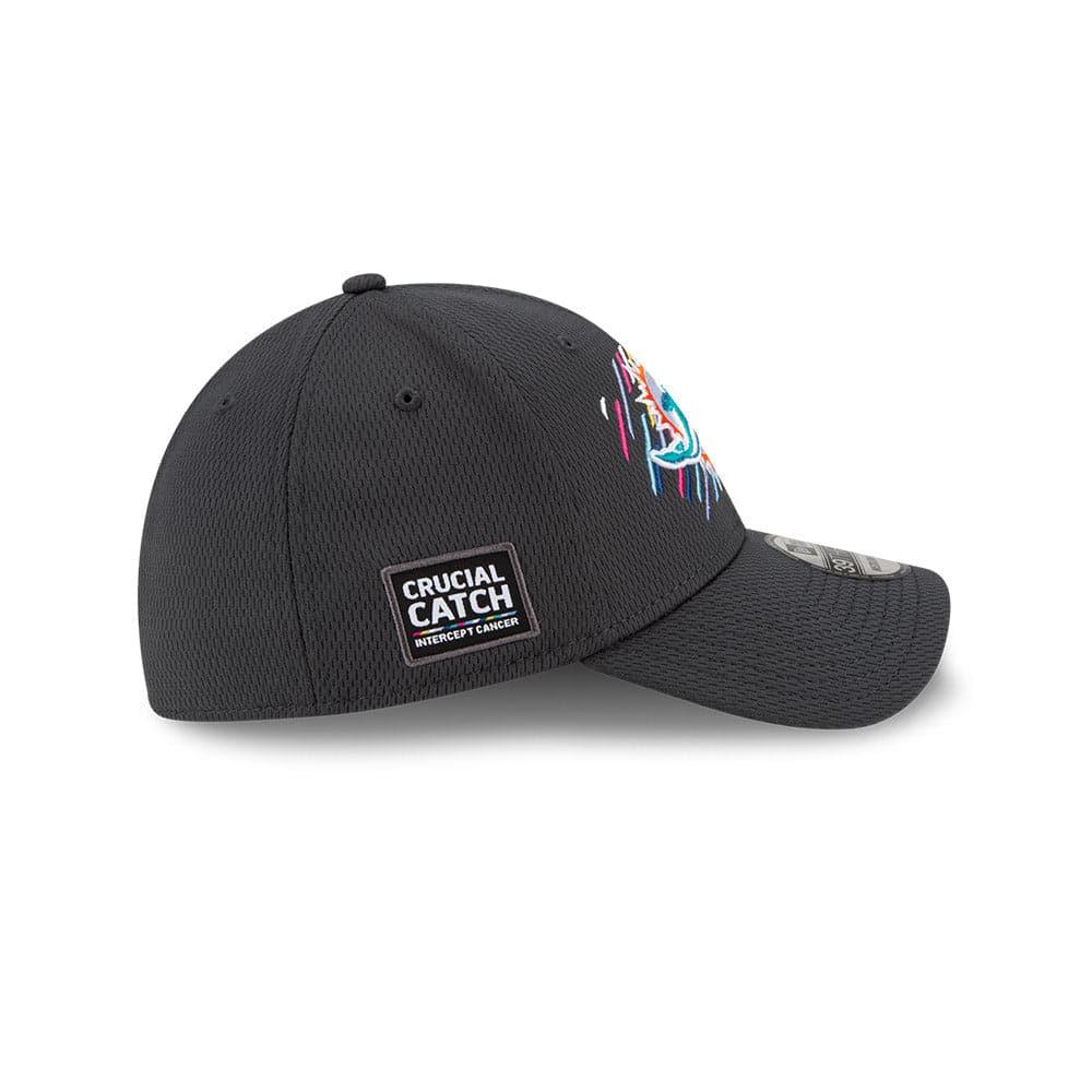 New Era Caps Miami Dolphins New Era NFL 2021 Crucial Catch 39THIRTY Flex Fit Hat - Steel