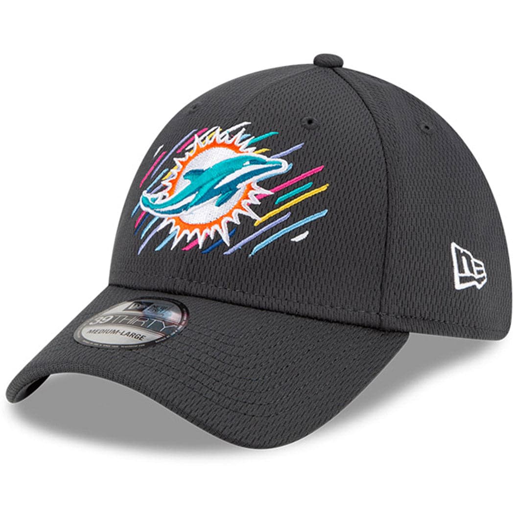 New Era Caps Miami Dolphins New Era NFL 2021 Crucial Catch 39THIRTY Flex Fit Hat - Steel