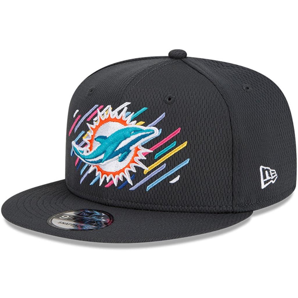New Era Caps Miami Dolphins New Era NFL 2021 Crucial Catch 9FIFTY Snapback Hat - Steel