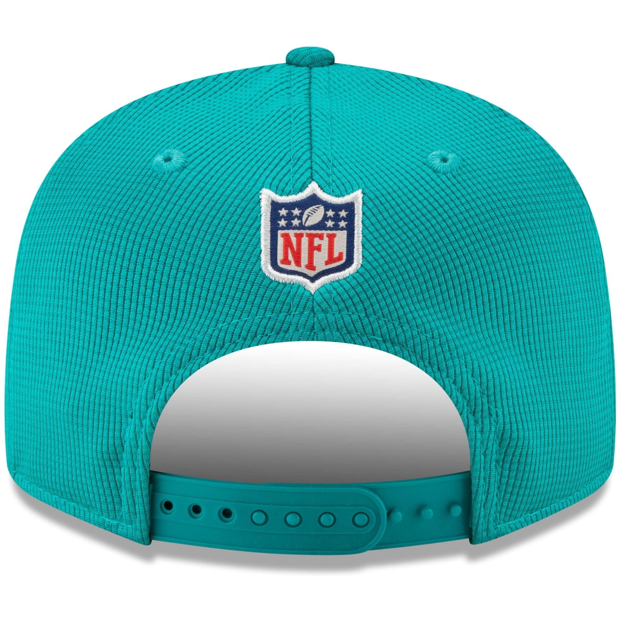 New Era Caps Miami Dolphins New Era NFL 2021 Sideline Home 9FIFTY Snapback Hat - Turquoise