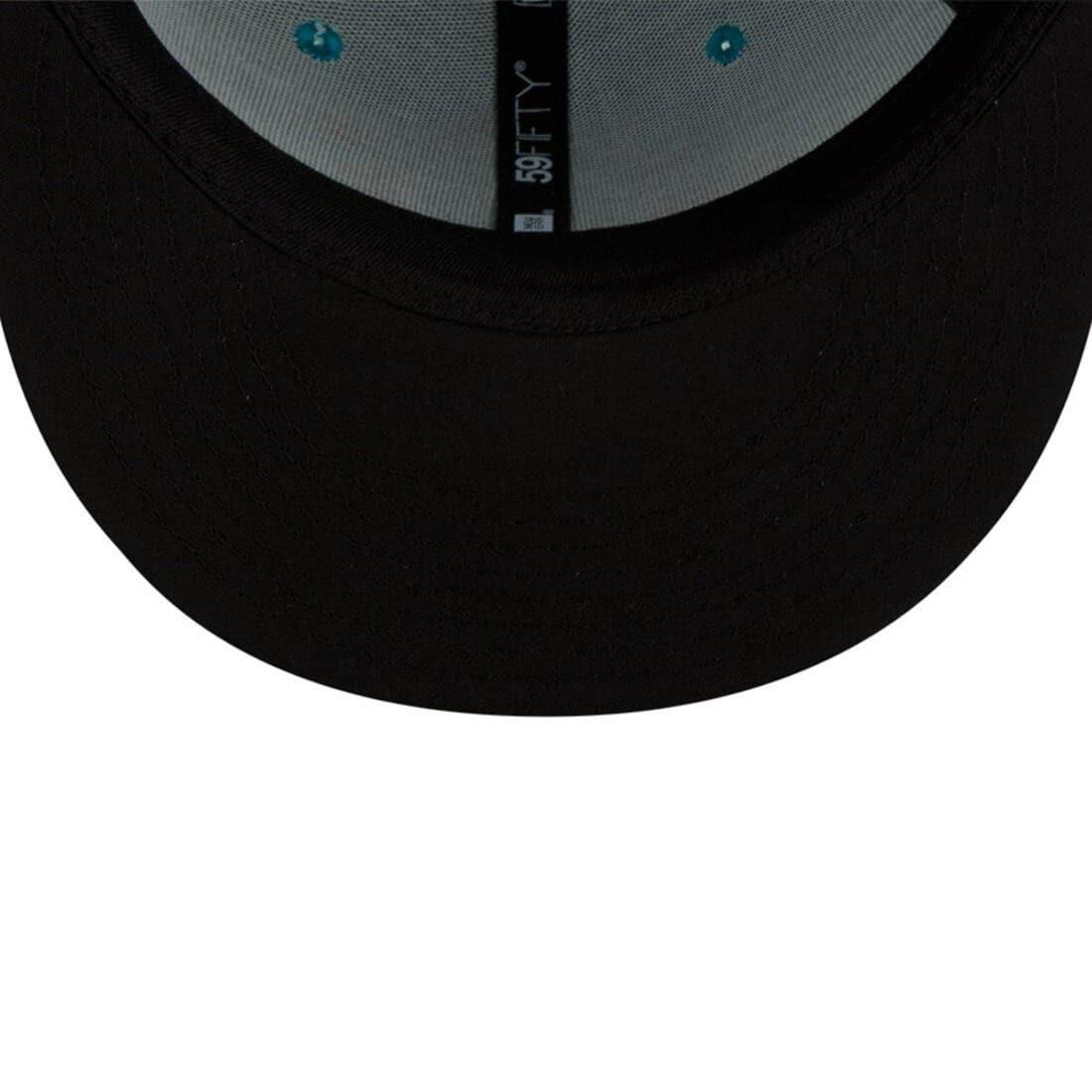 New Era Caps Miami Dolphins New Era NFL 2021 Sideline Road 59FIFTY Fitted Hat - Aqua