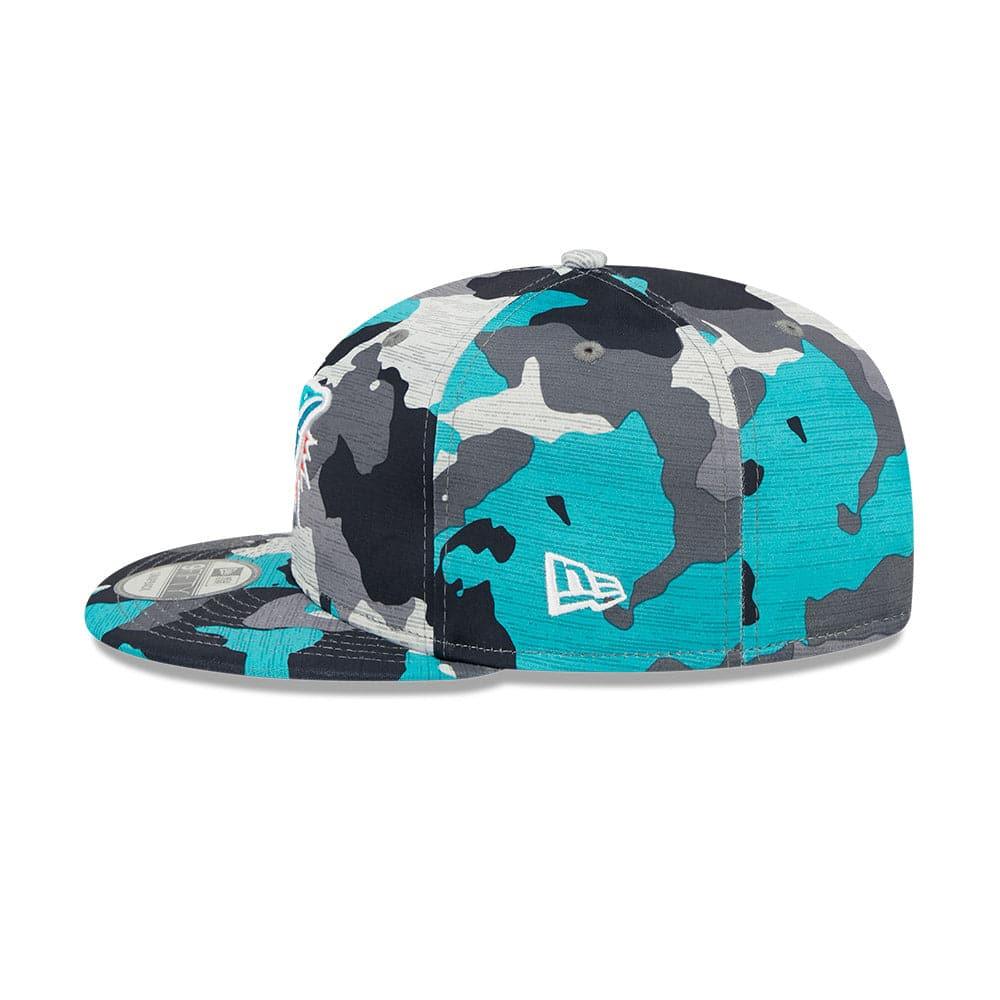 New Era Caps Miami Dolphins New Era NFL 22 Training Camp 9FIFTY Snapback Hat - Camo