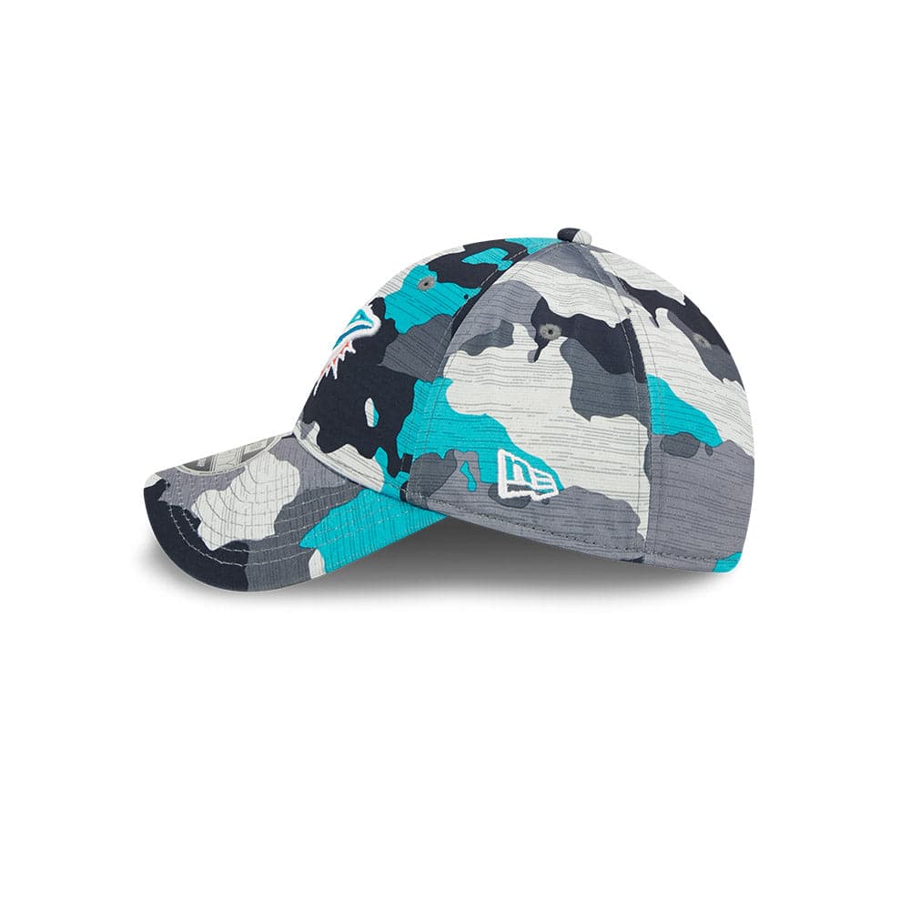New Era Caps Miami Dolphins New Era NFL 22 Training Camp 9FORTY Stretch Snap Hat - Camo
