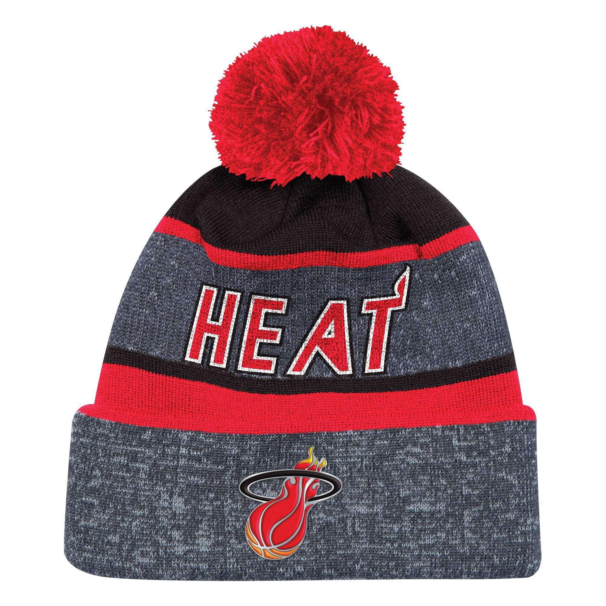 Mitchell And Ness Beanies Miami Heat Mitchell & Ness NBA HWC TPU Stripe Knit Beanie