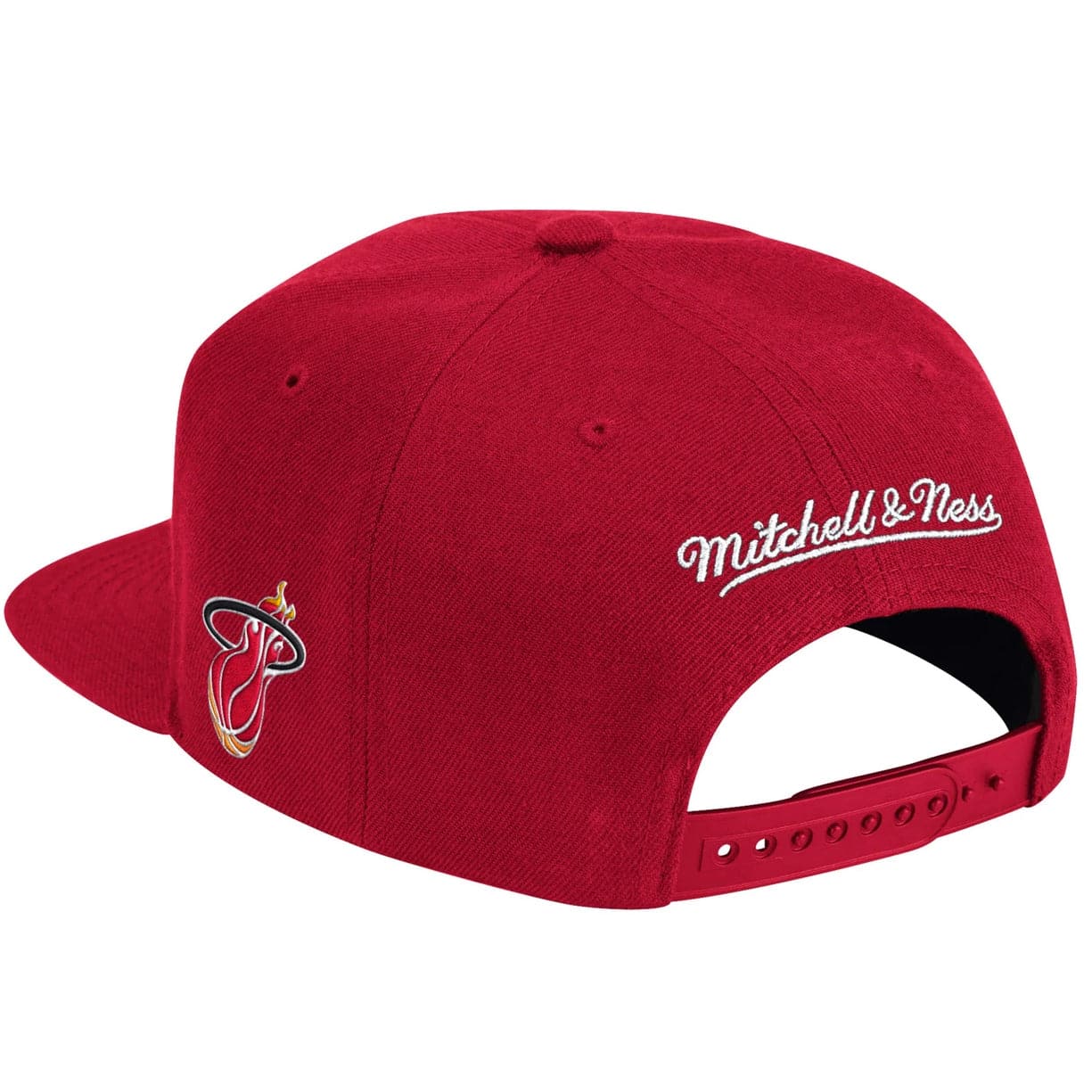 Mitchell And Ness Caps Miami Heat Mitchell & Ness NBA HWC Wildback Snapback Hat - Red