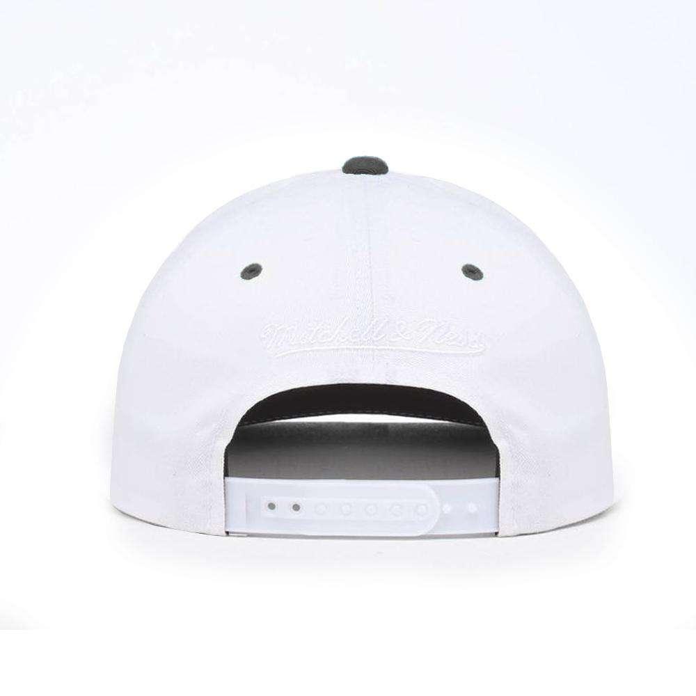 Mitchell And Ness Caps Miami Heat Mitchell & Ness NBA Retro Script Snapback Hat - White