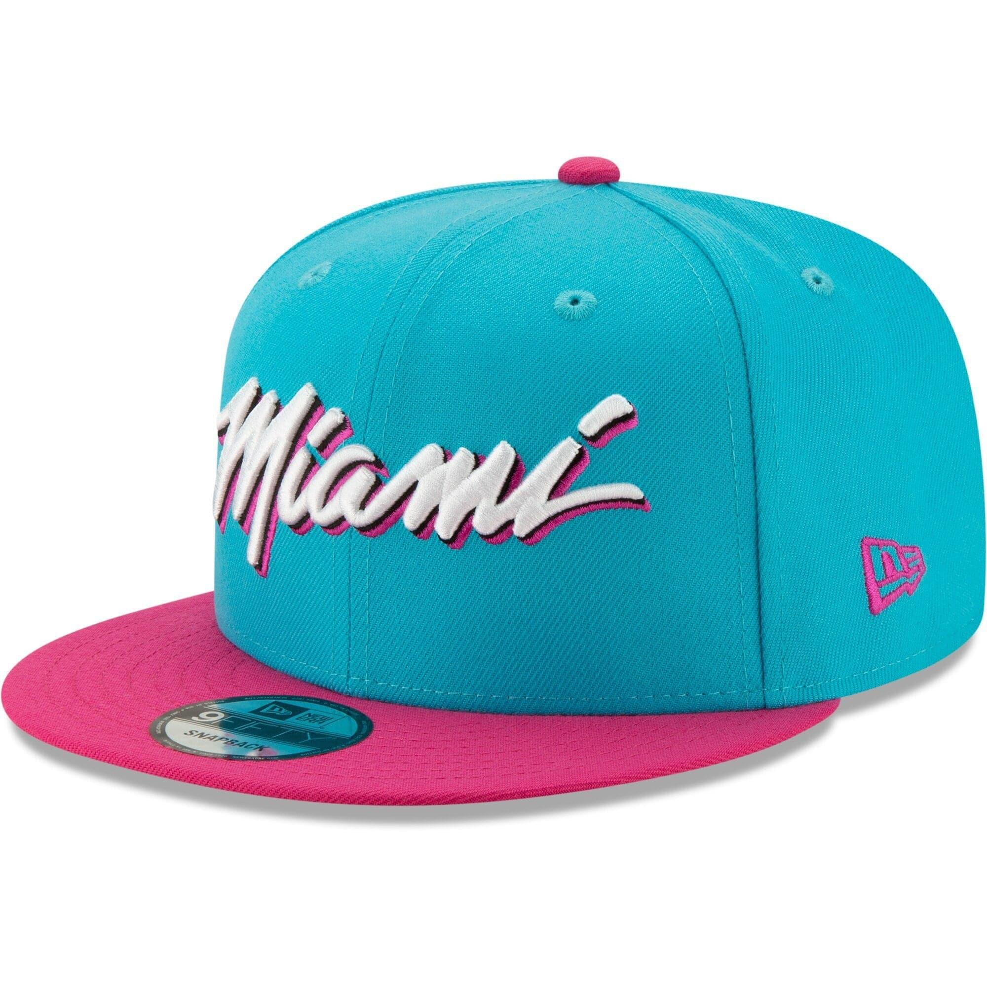 New Era Caps Miami Heat New Era NBA 2019 City Series 9FIFTY Snapback Hat - Blue